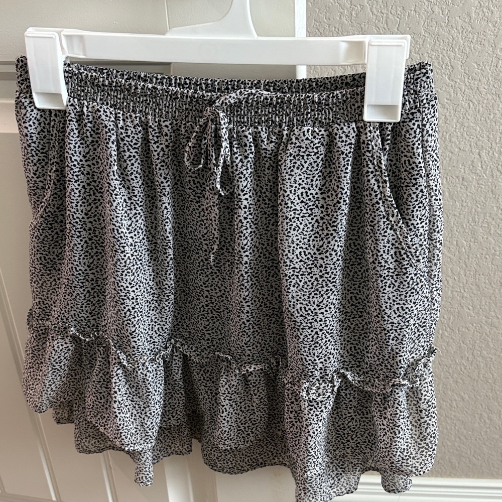 Sienna Sky Black and White Mini Skirt